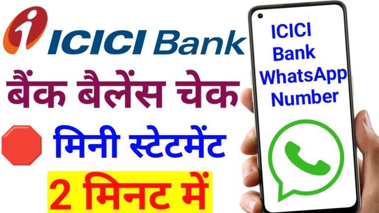 icici bank whatsapp number